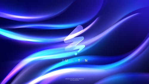 Vibrant Fluid Lines Logo Reveal Intro