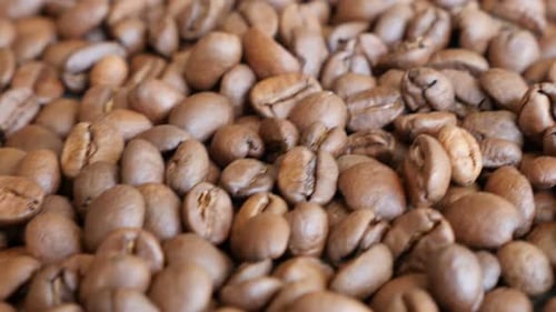 Roasted Coffee Beans Close Up