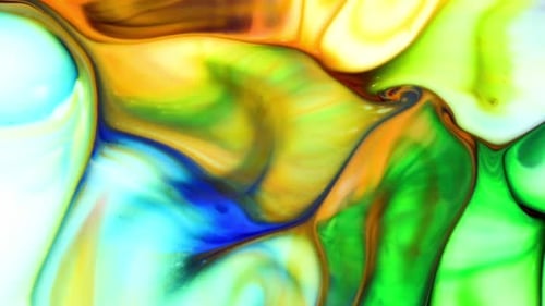 Pintura abstracta de colores brillantes que esparce