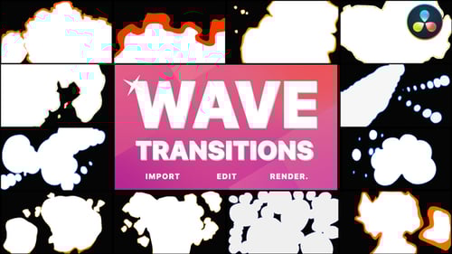 Wave Transitions | DaVinci Resolve