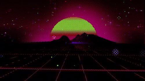 80s Retro Background