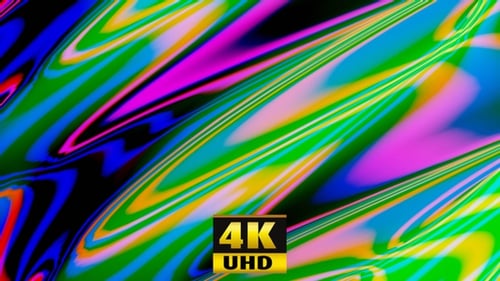 Vibrant Psychedelic Abstract Liquid Color Swirls Background