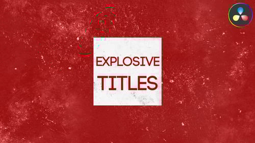 Explosive Titles for DaVinci Resolve