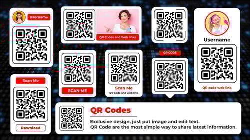 QR Code Lower Thirds Animation