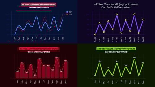 Corporate Infographics - Infographic Line Chart for Premiere Pro