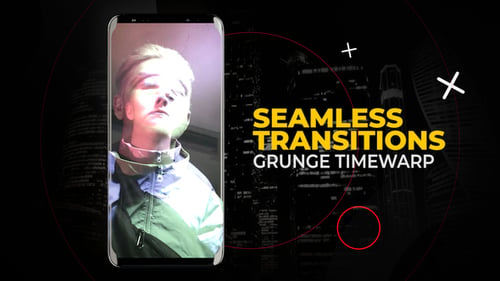 Vertical Grunge Timewarp Transitions | After Effects