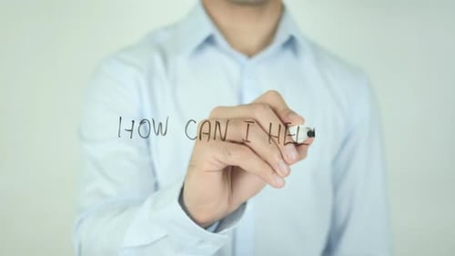 How Can I Help?, Writing On Screen