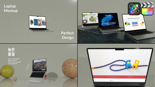 Laptop Presentation Mockup for FCPX