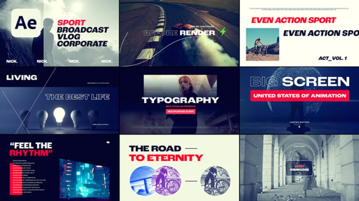 3D Abstract Typography Loops, Titles ft. typography loop & loop logo ...
