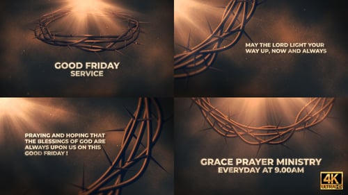 Religious Crown of Thorns Worship Service Title Opener