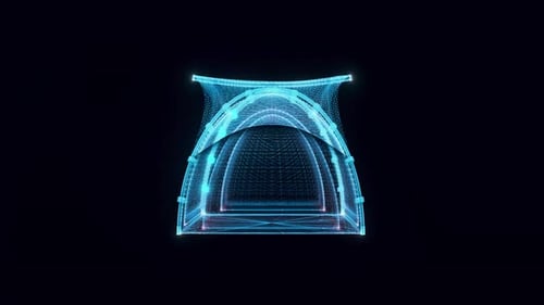 Tent Hologram 4k