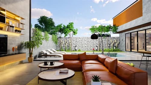 modern style Duplex apartment residence. Home decoration modern loft interior design.