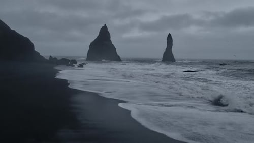 Basalt Rock Pillars
