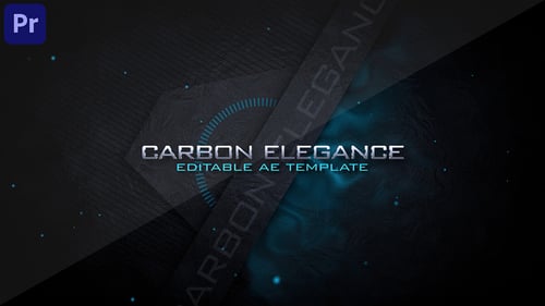 Carbon Elegance: Introducción al logotipo de Premiere Pro