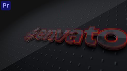 3D Neon Logo for Premiere Pro