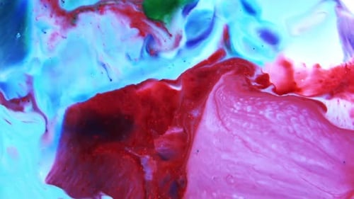 Abstract Swirls of Bold Vivid Color