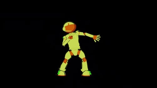 Cartoon Robot Dance