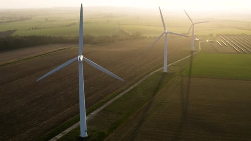 Wind Farm at Sunrise