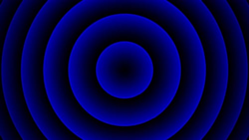 Abstract Blue Concentric Circles Expanding Loop