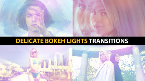 Delicate Bokeh Lights Transitions | After Effects