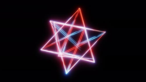 Loop Vj Neon Prism Lines 4K ProRes 422