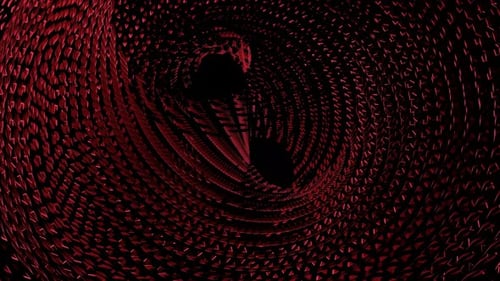 Fiery Orange Spiral VJ Loop