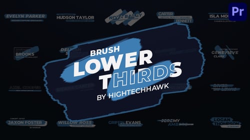 Brush Lower Thirds | MOGRT