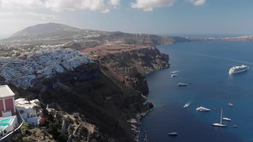 Greece Island. Aerial Footage.