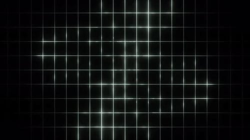 Futuristic Pulsating Grid Loop Background Animation