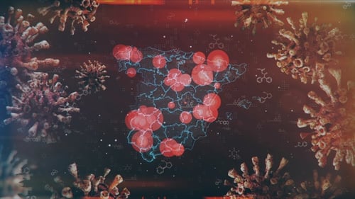 Mapping Epidemic Outbreak in Spain 4K