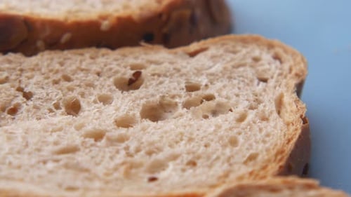 Close Up of Brown Baked Bread on Table