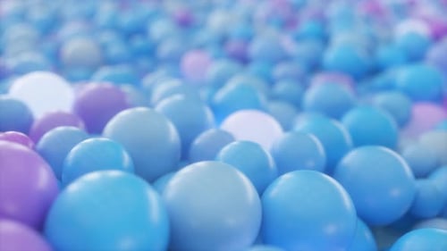 Gradient Glowing Balls Flowing Background