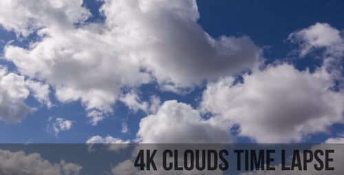 Clouds Billow Across a Bright Blue Sky