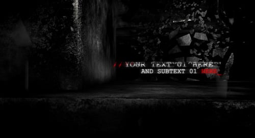 Futuristic Title Sequence - Destructions Glitch