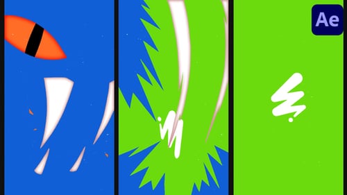 Dynamic Snake Logo Reveal with Glitch Effects