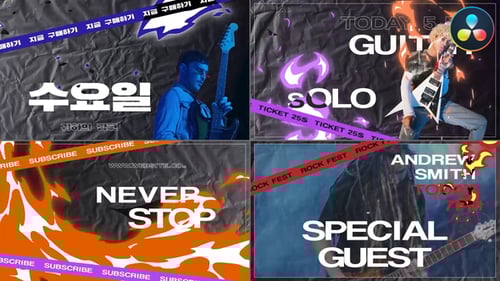 Music Event Promo Typography | DaVinci Resolve