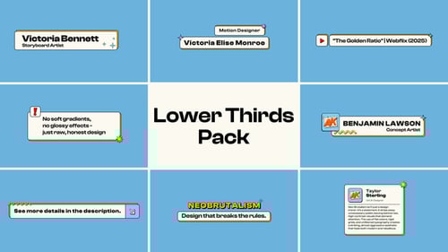 Dynamic Geometric Lower Thirds for Modern Video Content