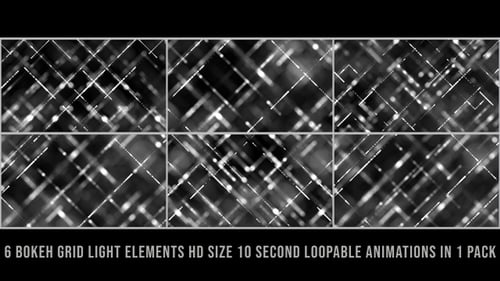 Bokeh Grid Lights Grau Packung