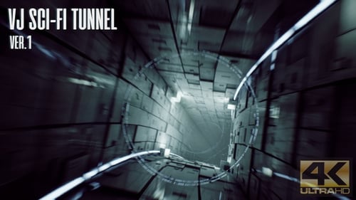 Tunnel de science-fiction VJ Ver.1