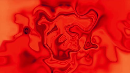Abstract Red and Orange Fluid Flowing Motion Background