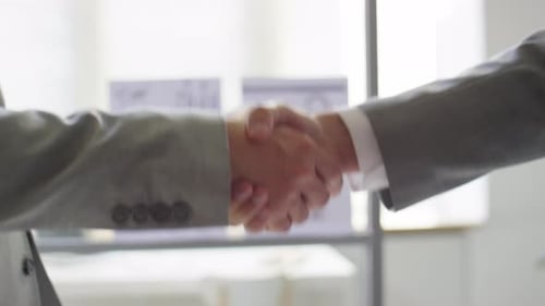 Close Up View of Handshake of Businessmen