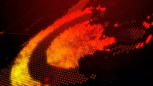 Global Pandemic Spread on Animated Digital World Map