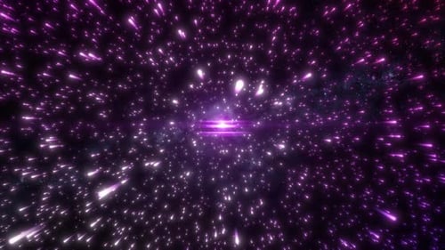 4K Space Travel Colorful Stars With Milkyway Galaxy Background