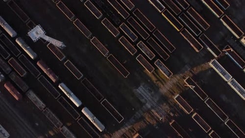 Drone sobrevoa a ferrovia