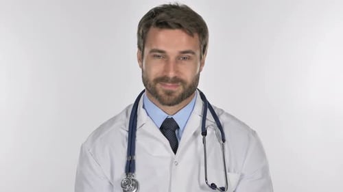 Doctor Wearing Stethoscope and White Coat