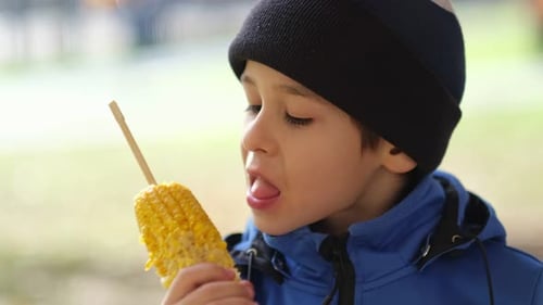 Children in Autumn Park