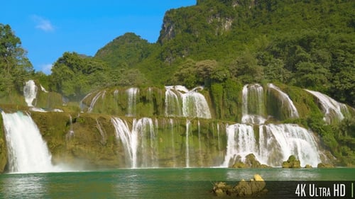 4K Ban Gioc Detian Wasserfall in Vietnam Südostasien