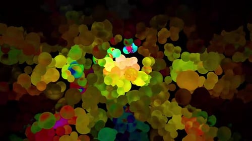 Dynamic Abstract Liquid Bubbles Background Animation