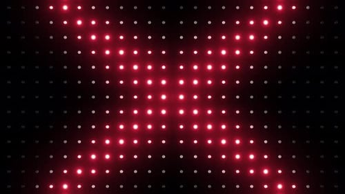 4k Red Led Lights Loop