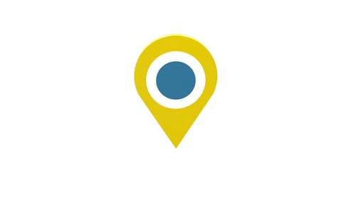 Modern Animated 3D Location Pin Icon